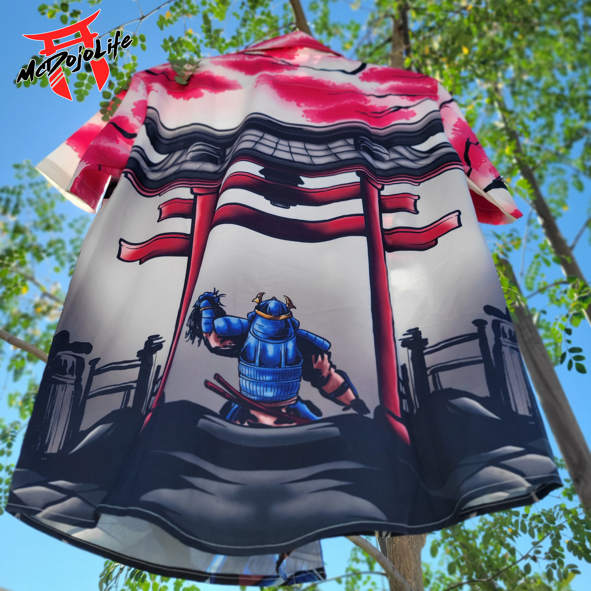 Official McDojo Samurai Torii Gate Button-Down Shirt - BJJ Swag