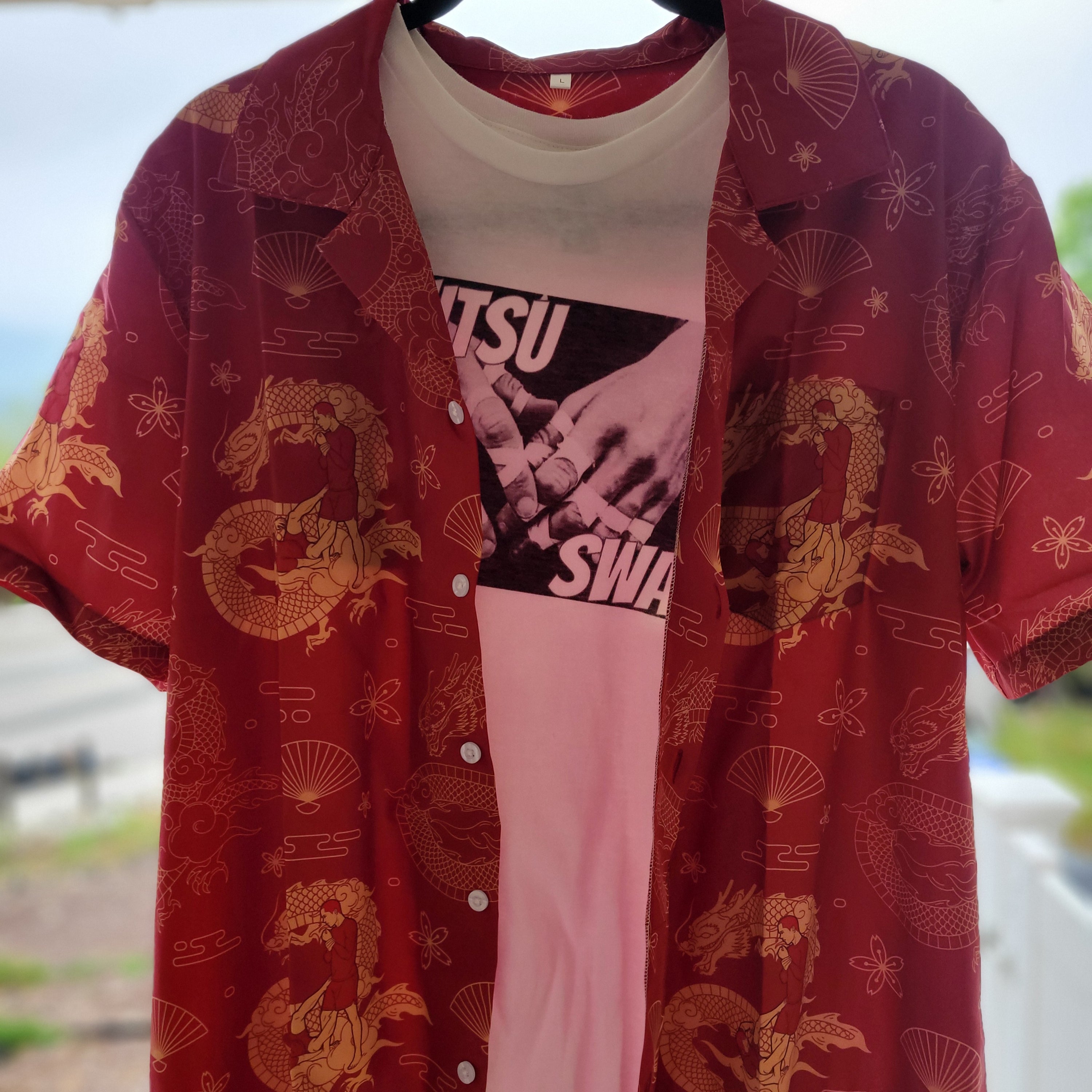 Kiss of the Dragon Jiu Jitsu Button-Down Shirt - BJJ Swag