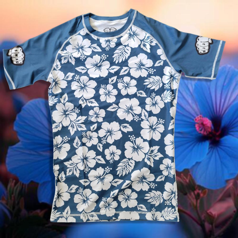 Dorian & Bill Cooper's Hibiscus Jiu Jitsu Rash Guard & Fight Shorts Kit - BJJ Swag