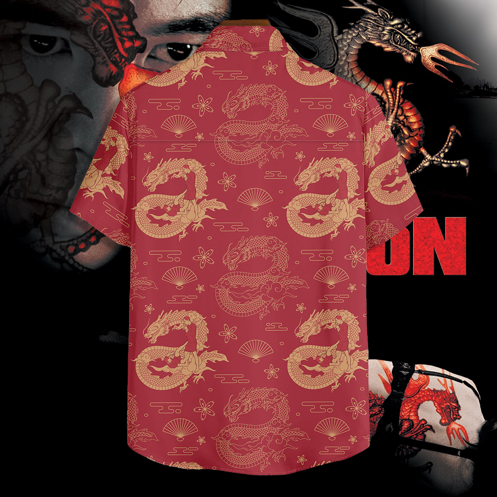 Kiss of the Dragon Jiu Jitsu Button-Down Shirt - BJJ Swag