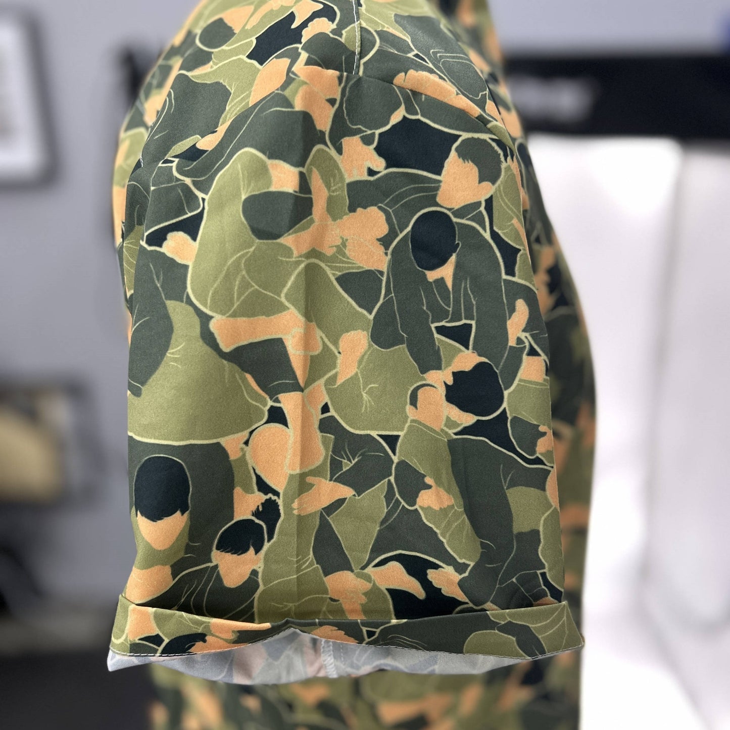 BJJ Swag Camo Print Button-Down Shirt - BJJ Swag