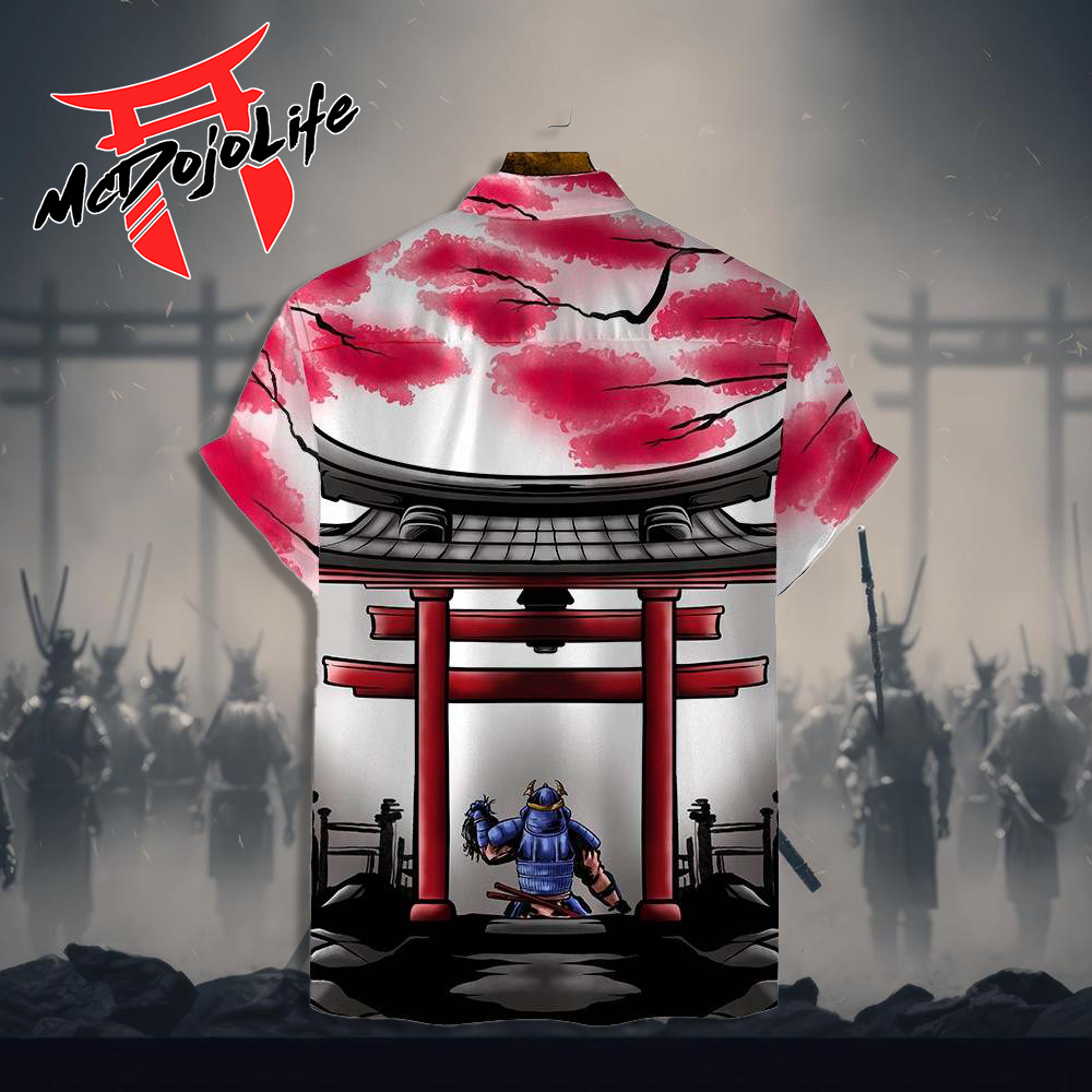 Official McDojo Samurai Torii Gate Button-Down Shirt - BJJ Swag