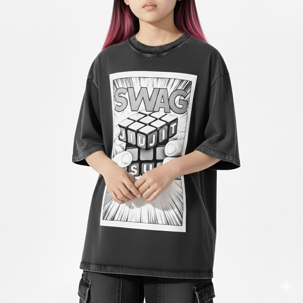 Rubik's Cube Jiu Jitsu Kids' T-Shirt