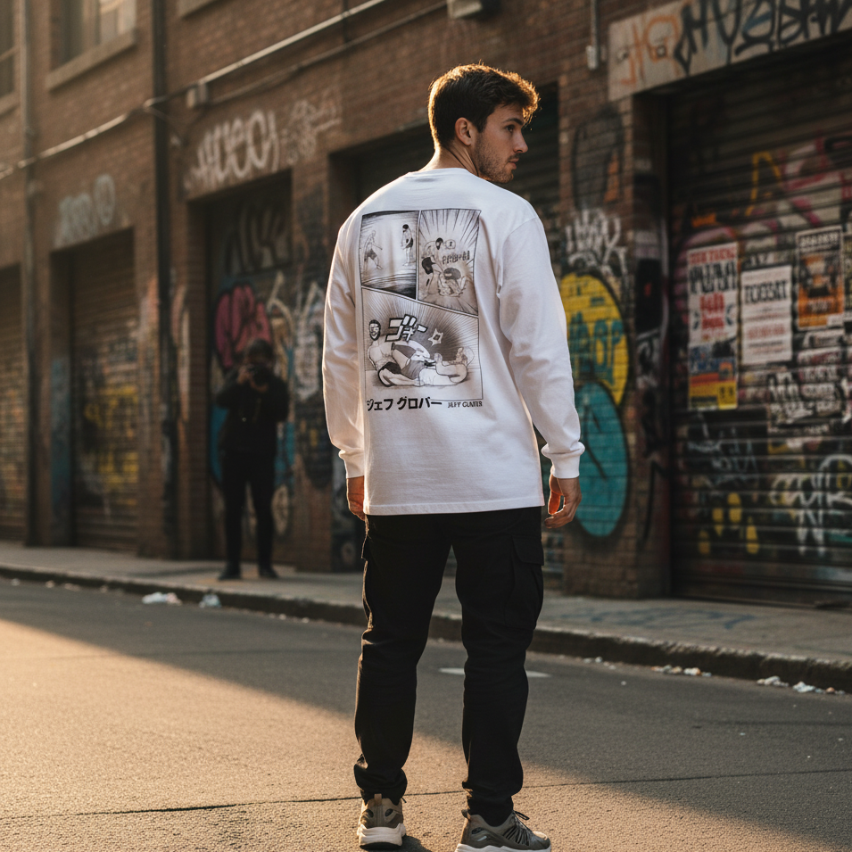 Jeff Glover ADCC Manga Long Sleeve Shirt - BJJ Swag