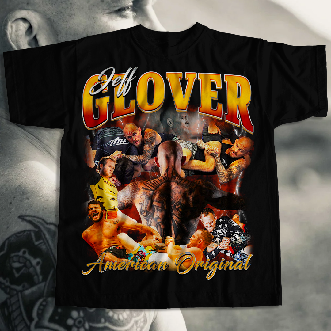 90's Vintage Style "Jeff Glover - American Original" T-Shirt - BJJ Swag