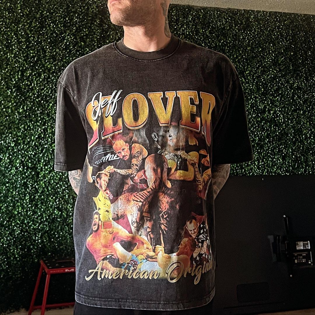 90's Vintage Style "Jeff Glover - American Original" T-Shirt - BJJ Swag