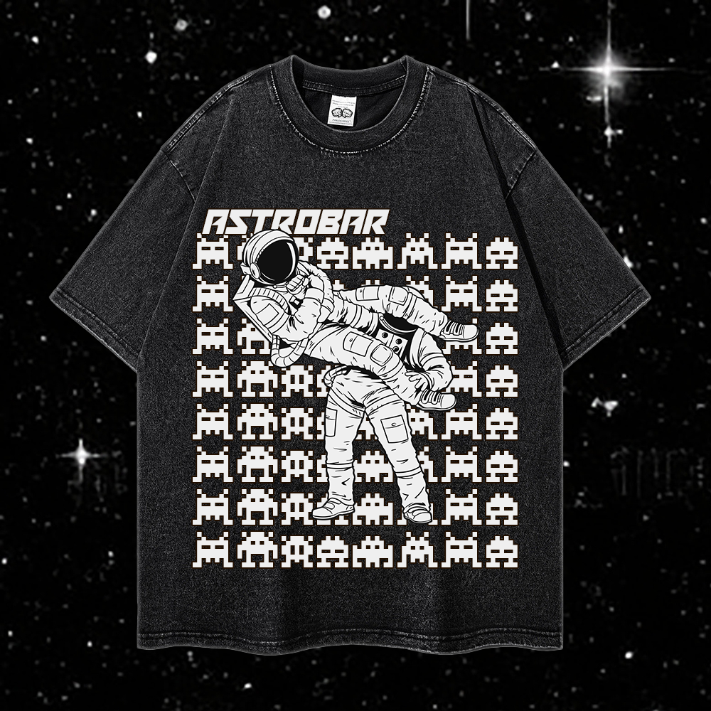 Astronaut Armbar (Astrobar) - 90's Acid-Washed Vintage Box T-Shirt - BJJ Swag