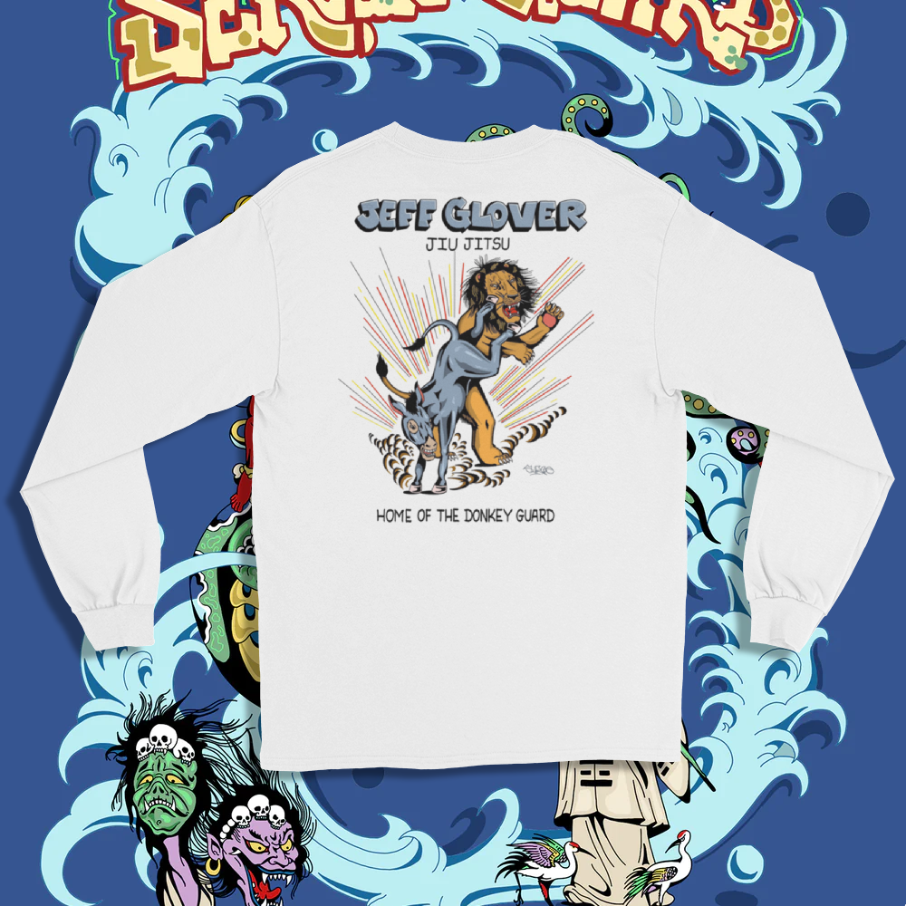 Jeff Glover Donkey Guard (Artist: Sergio Hernandez) Long Sleeve Shirt - BJJ Swag