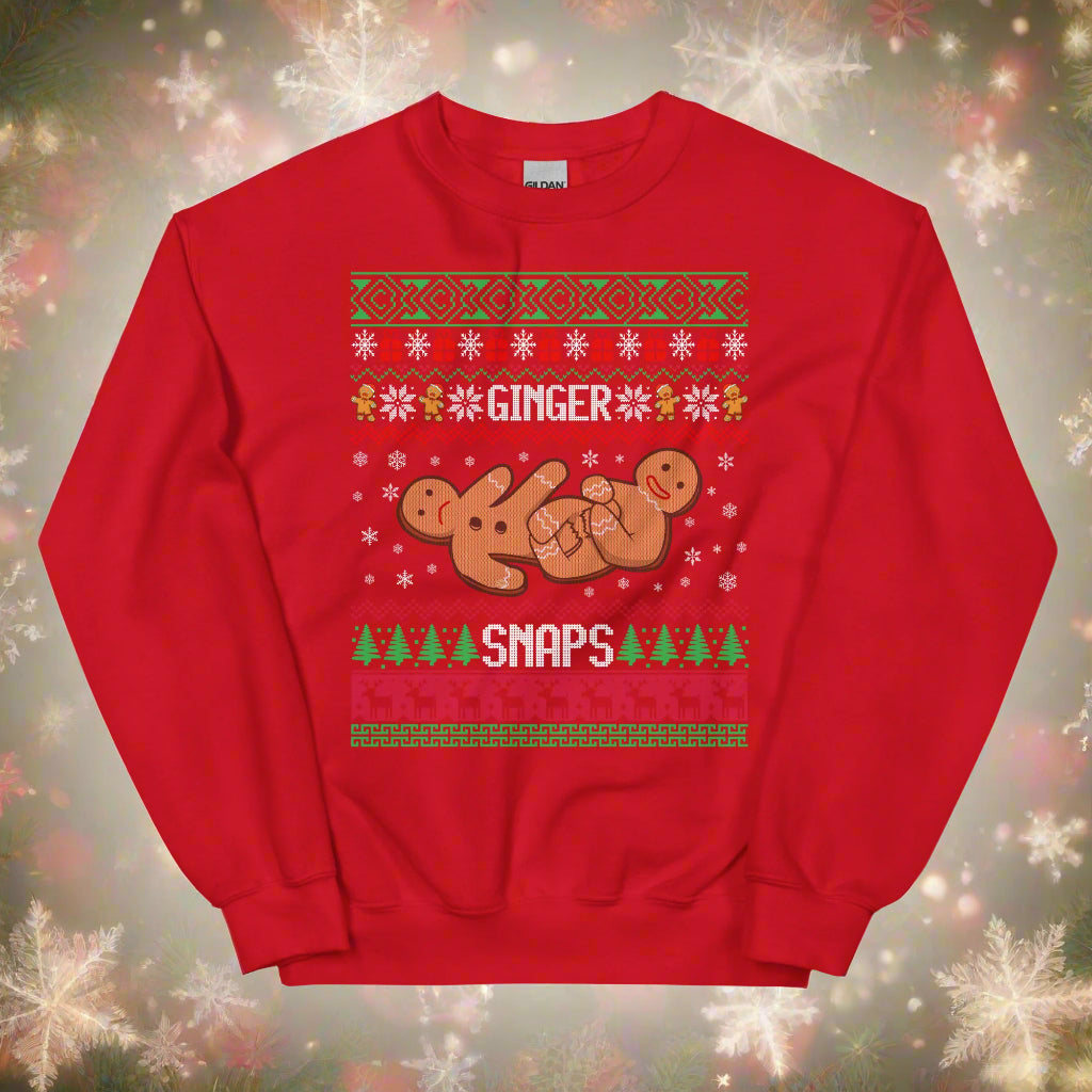 Jiu Jitsu Ginger Snaps Ugly Christmas Sweater - BJJ Swag