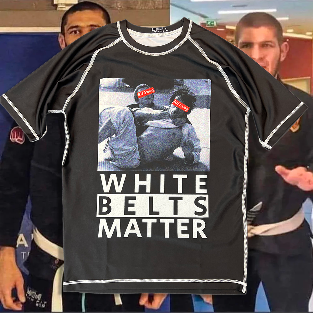 White Belts Matter Rash Guard & Fight Shorts Kit