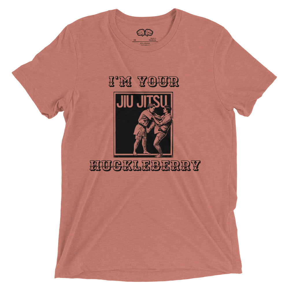 I'm Your Huckleberry Jiu Jitsu Shirt on Mauve Triblend - BJJ Swag