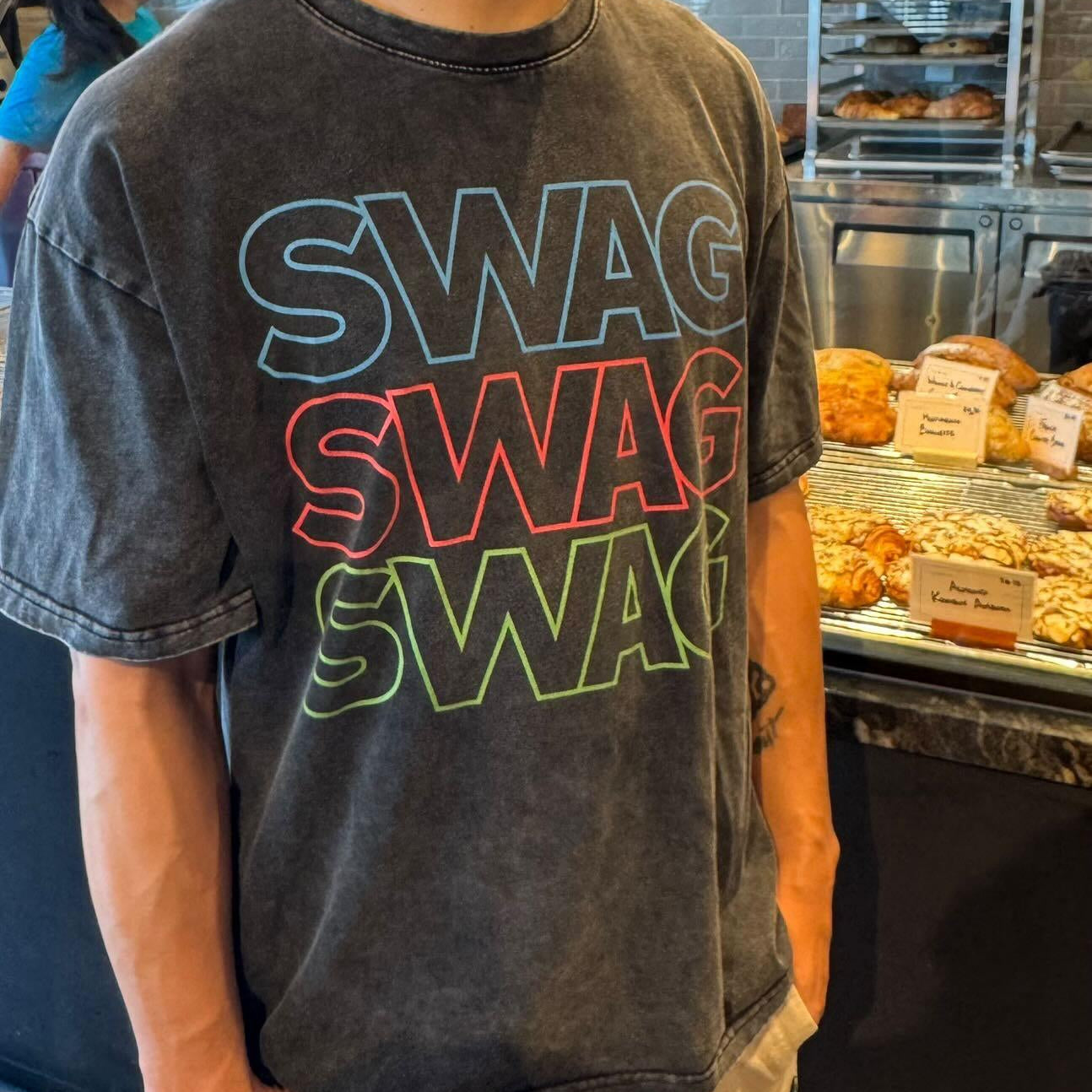 SWAG Oversized 90s Box Tee - BJJ Swag