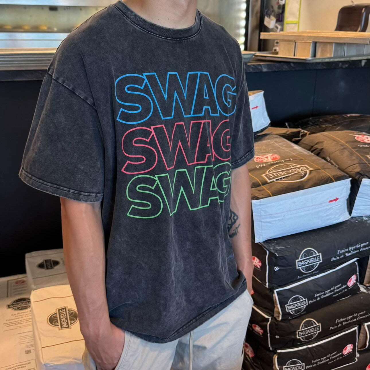 SWAG Oversized 90s Box Tee - BJJ Swag