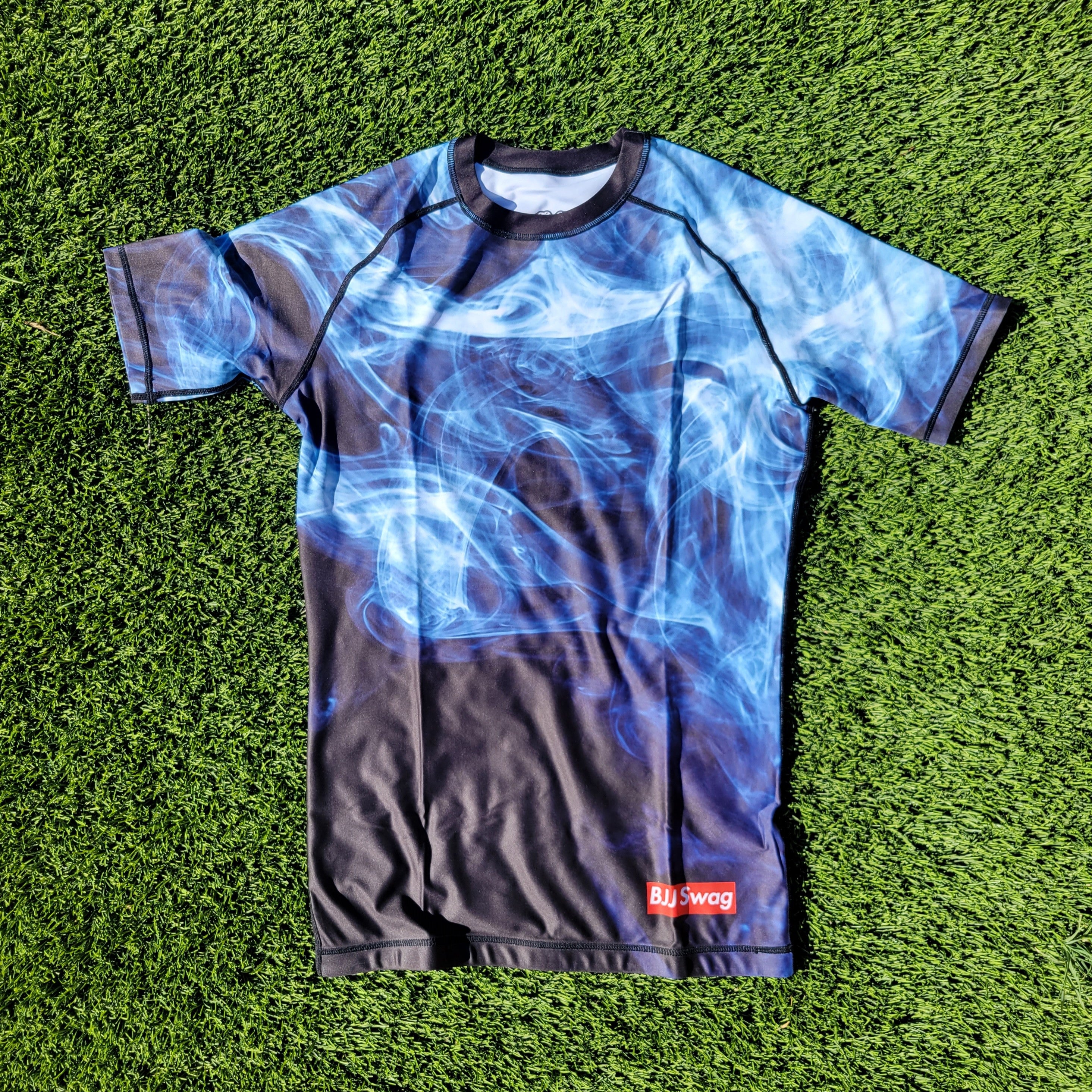 420 Smoke Jiu Jitsu Rash Guard (Short-Sleeve) - BJJ Swag