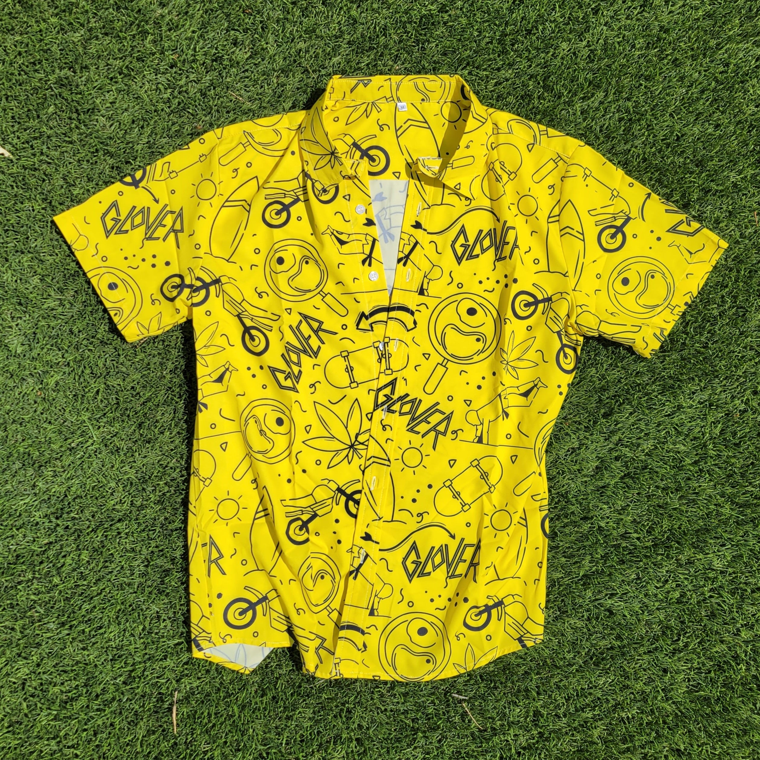 "Good Day with Jeff Glover" Button-Down Shirt [Doodle Edition] - BJJ Swag