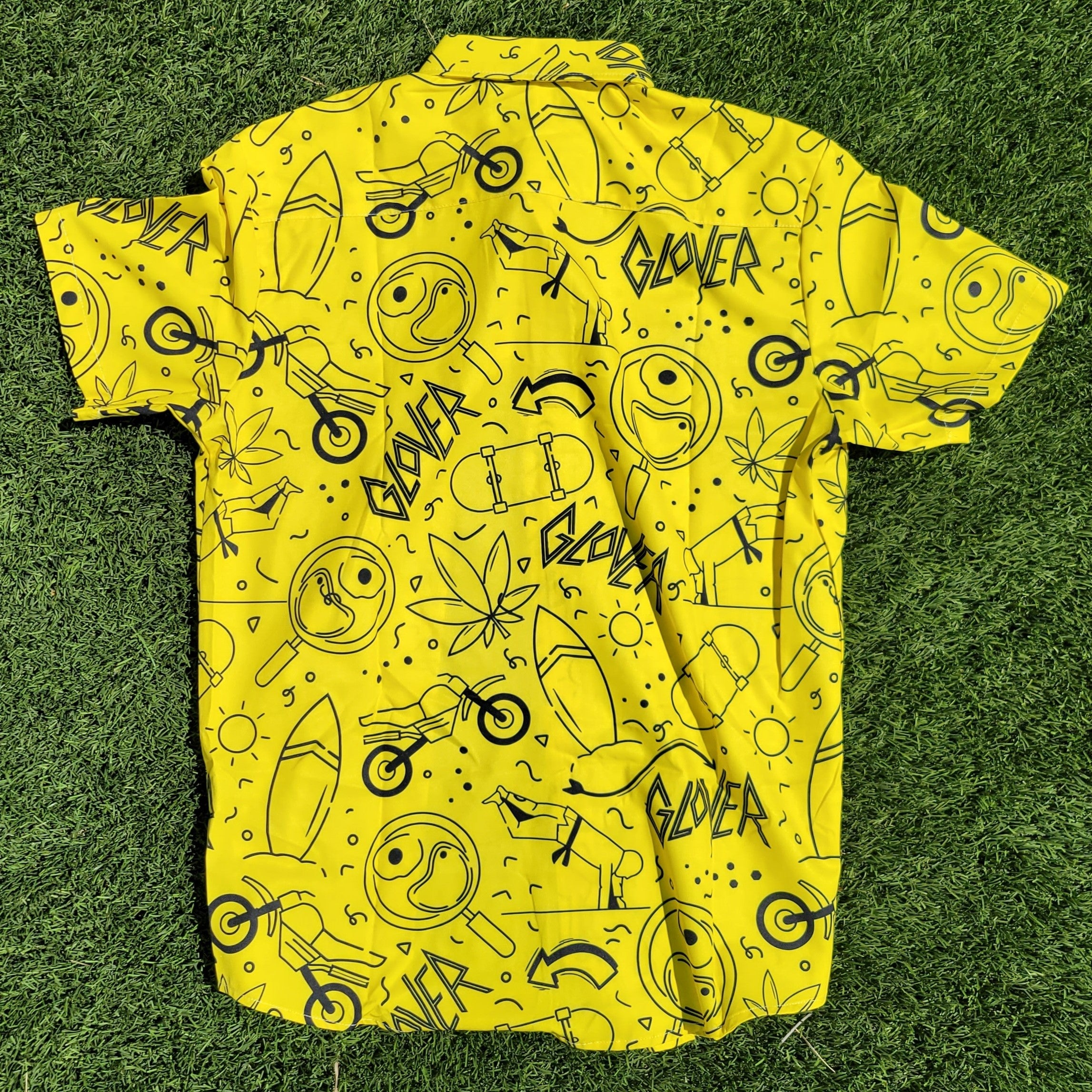 "Good Day with Jeff Glover" Button-Down Shirt [Doodle Edition] - BJJ Swag