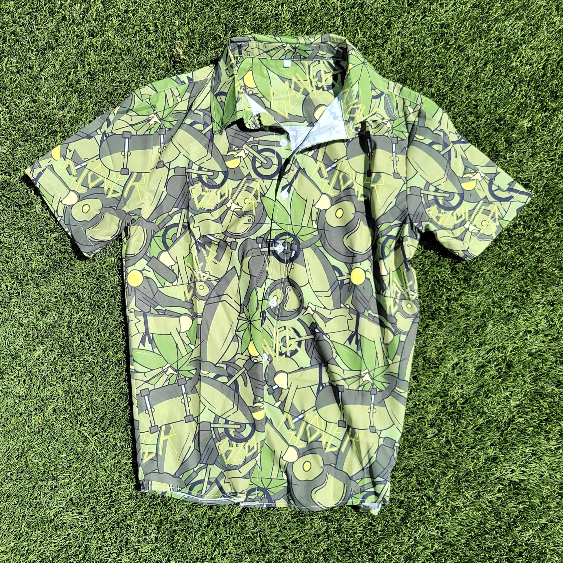 "Good Day with Jeff Glover" Button-Down Shirt [Camo Edition] - BJJ Swag
