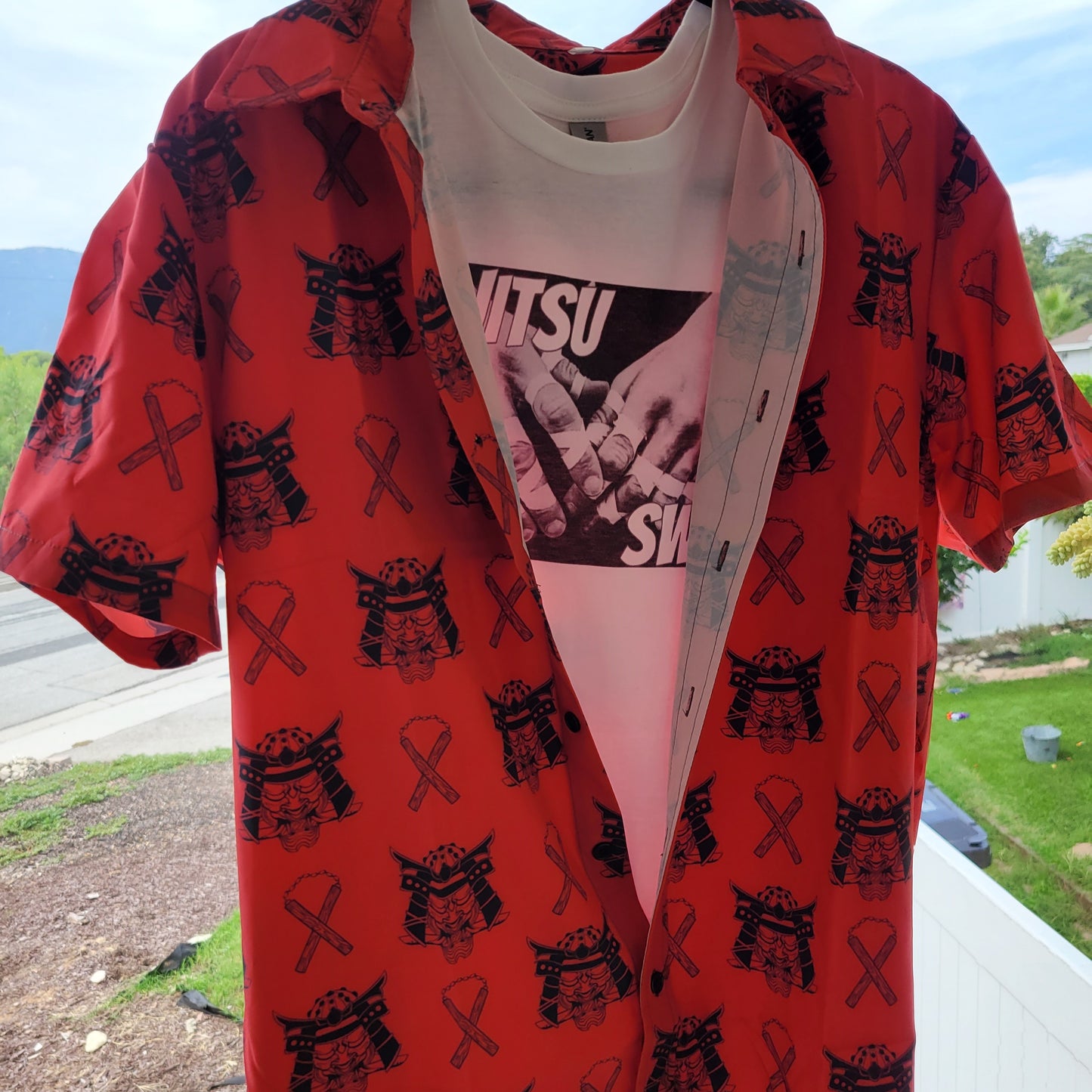 Samurais & Nunchucks Button-Down Shirt - BJJ Swag