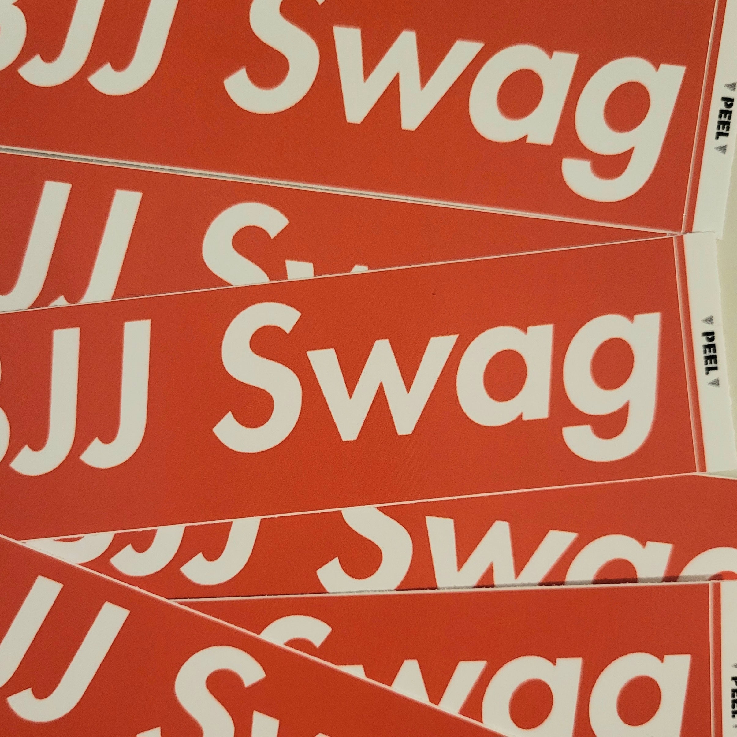 BJJ Swag Red Logo Sticker - BJJ Swag