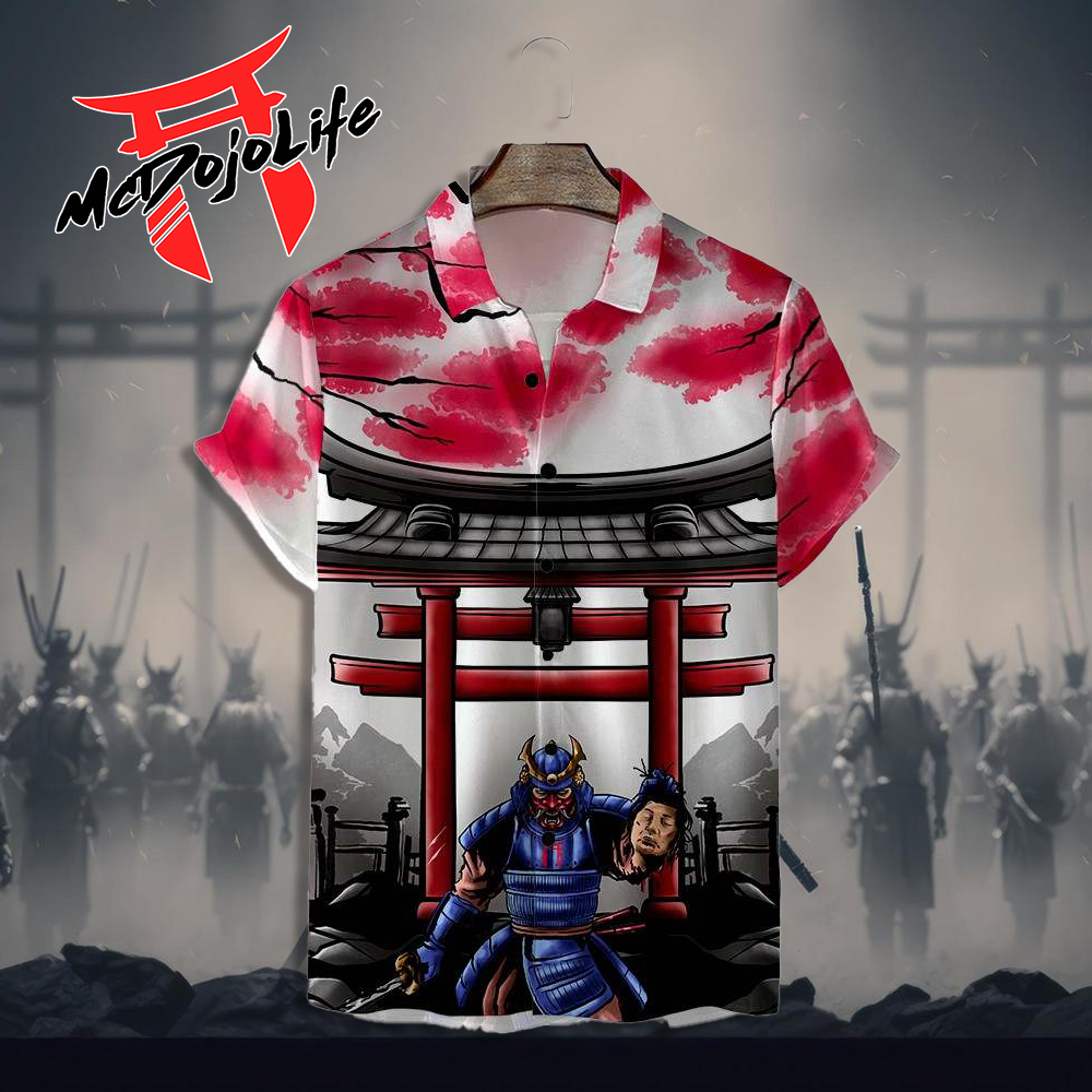 Official McDojo Samurai Torii Gate Button-Down Shirt - BJJ Swag