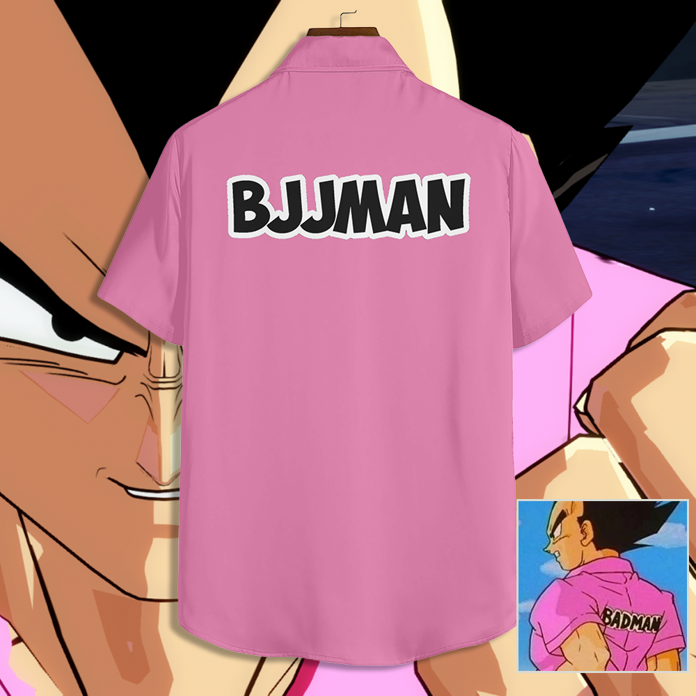 Vegeta BJJ Man Button-Down Shirt - BJJ Swag