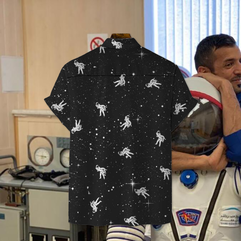 Astronaut Flying Armbar Button-Down Shirt - BJJ Swag