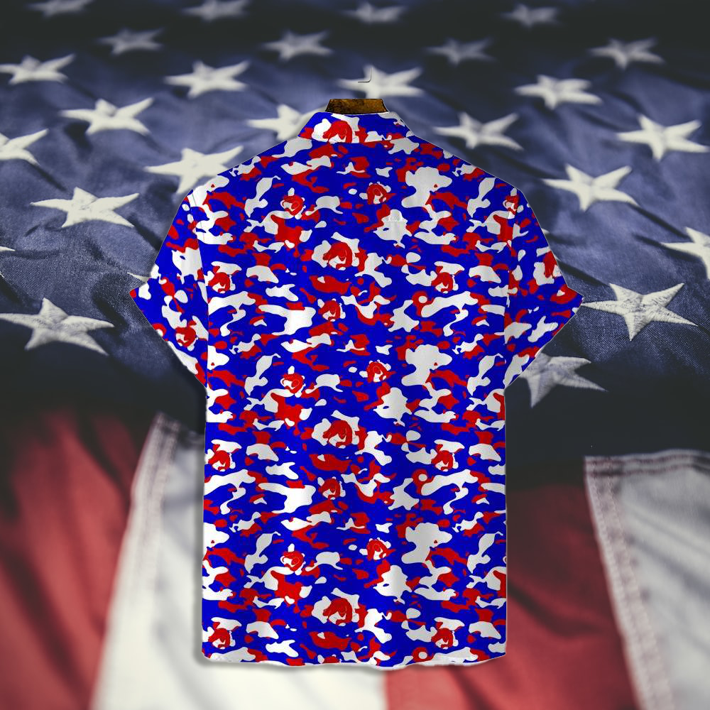 Americana Camouflage Button-Down Shirt - BJJ Swag