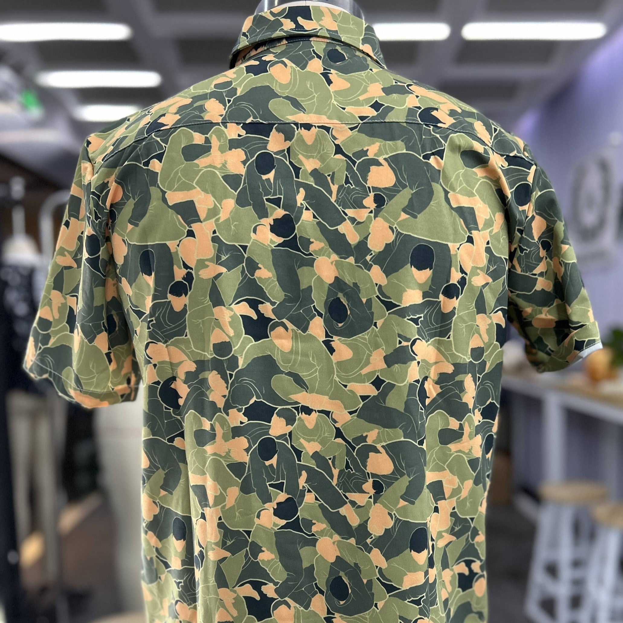BJJ Swag Camo Print Button-Down Shirt - BJJ Swag
