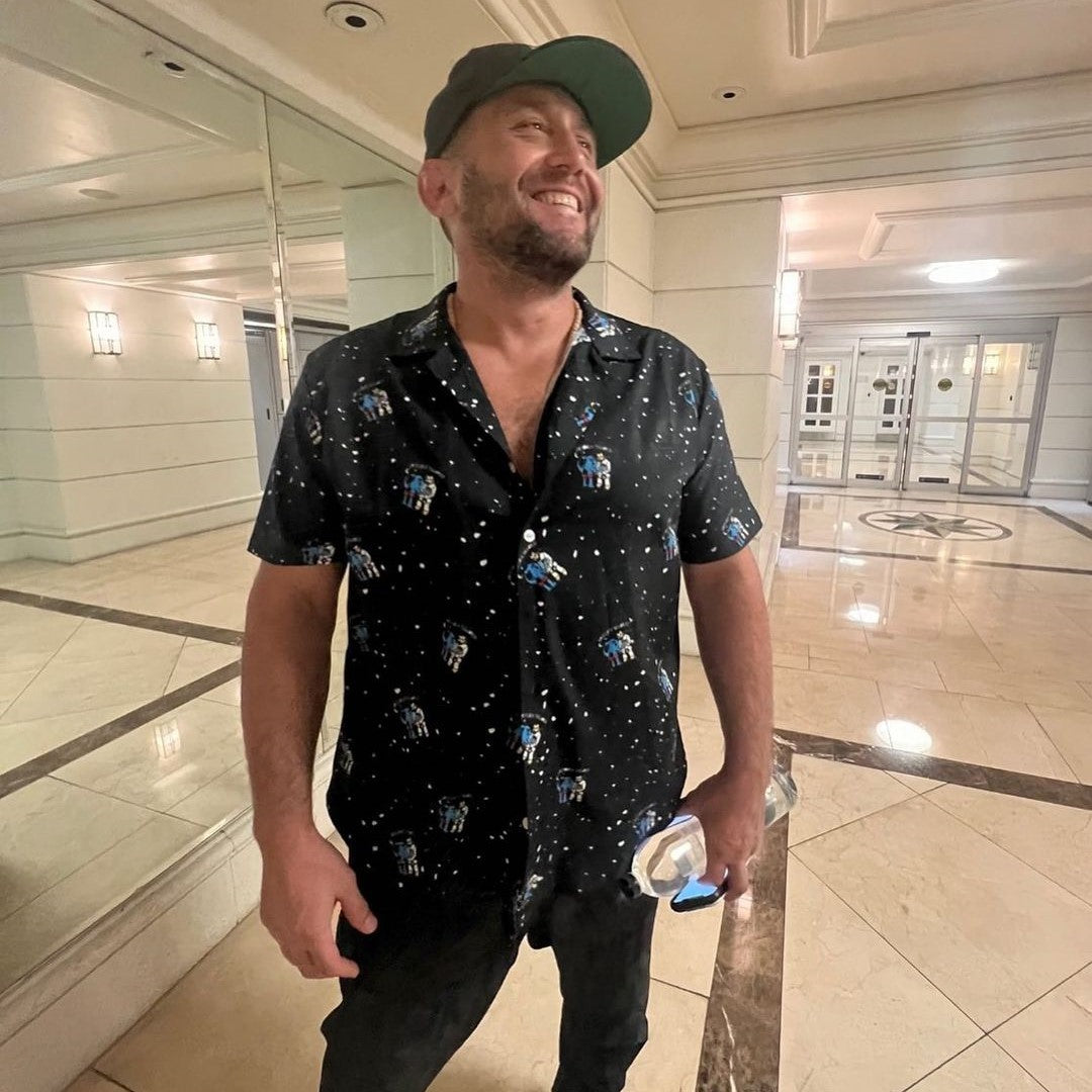 "Wristlock the World Pete the Greek" Button-Down Shirt [Logo Edition] - BJJ Swag
