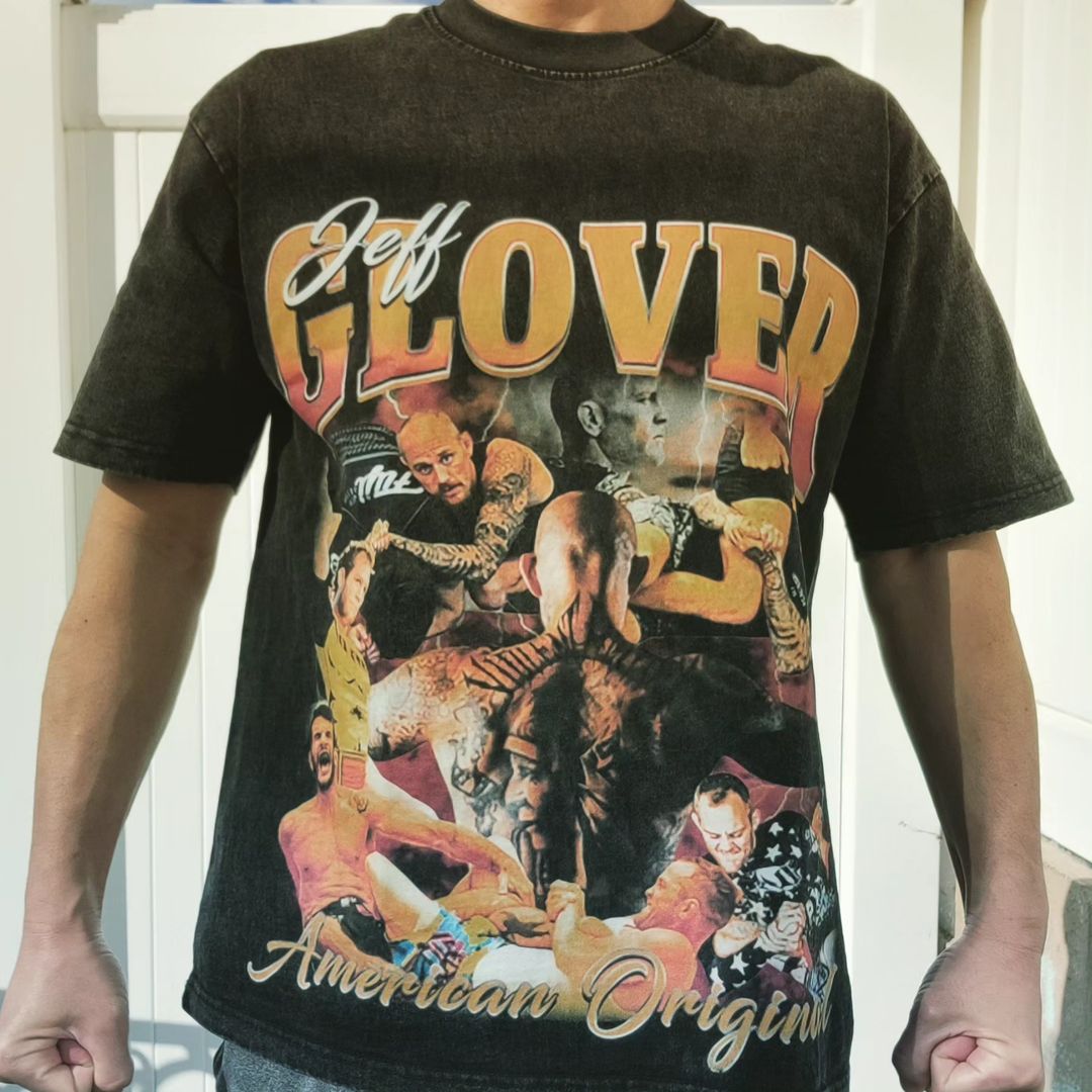 90's Vintage Style "Jeff Glover - American Original" T-Shirt - BJJ Swag