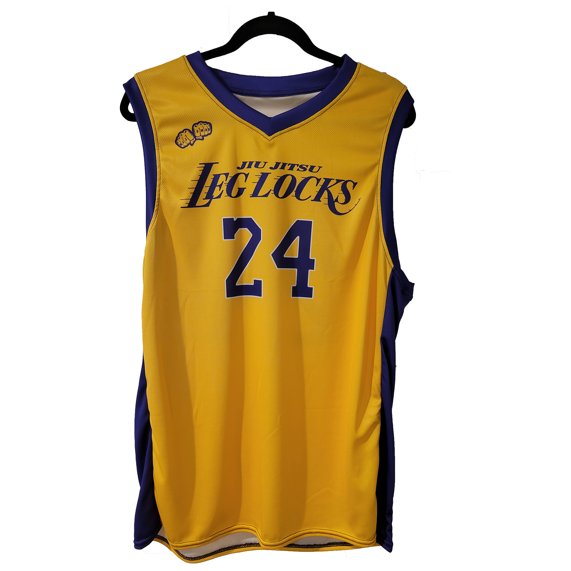 Purple & Gold Leg Locks Jiu Jitsu Basketball Jersey - BJJ Swag