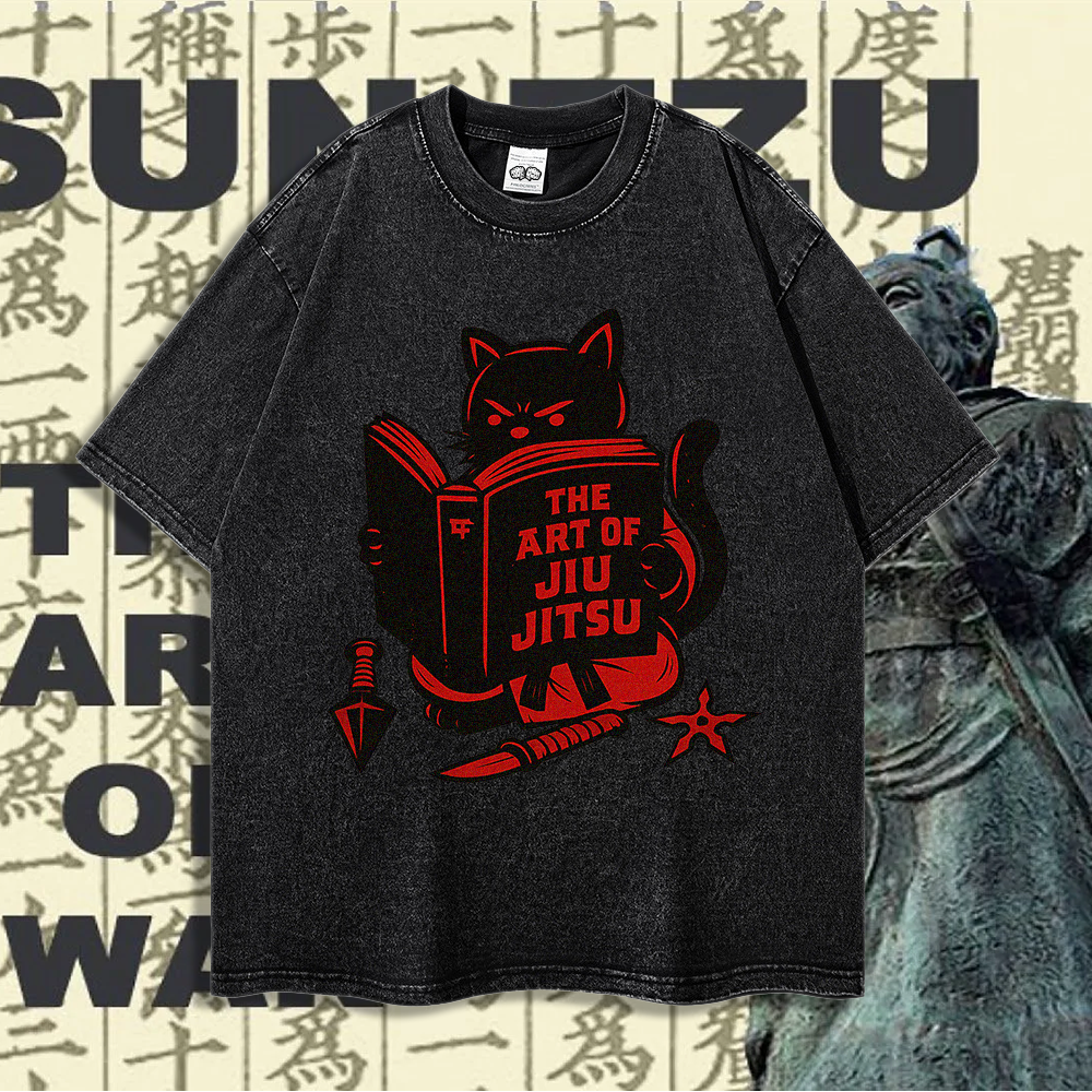 The Art of Jiu Jitsu - 90's Acid-Washed Vintage Box T-Shirt - BJJ Swag