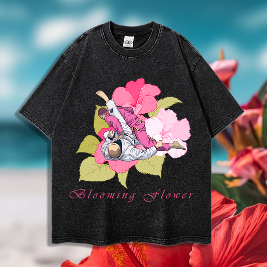 Blooming Flower (Sweep) Jiu Jitsu - 90's Acid-Washed Vintage Box T-Shirt