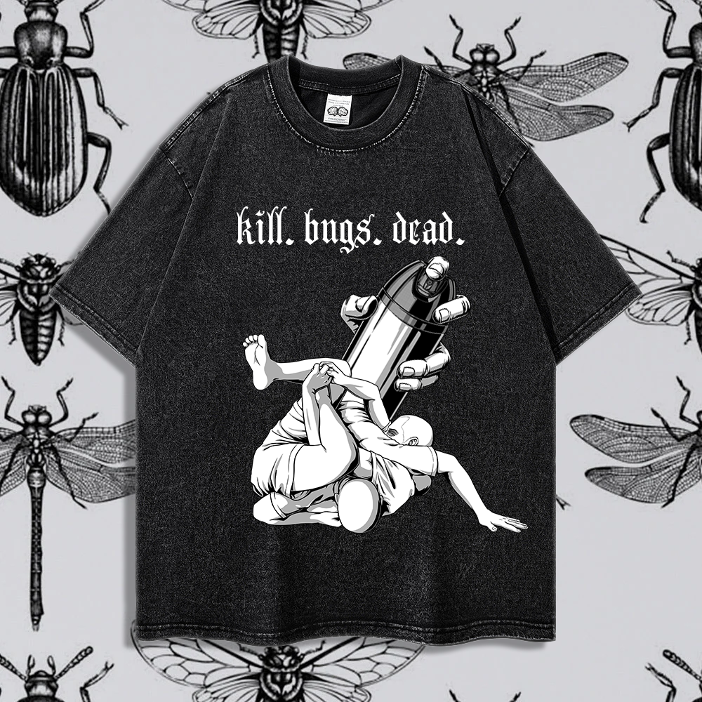 Buggy Choke Kill Bugs Dead - 90's Acid-Washed Vintage Box T-Shirt