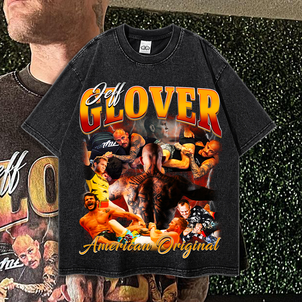 Jeff Glover - American Original - 90's Acid-Washed Vintage Box T-Shirt - BJJ Swag