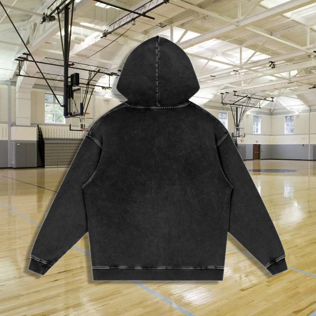 Property of Jiu Jitsu Athletic Department Oversized Acid-Washed Hoodie