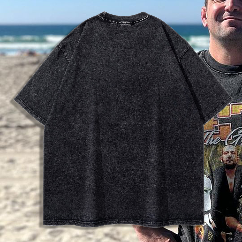 Pete the Greek Wristlock the World - 90's Acid-Washed Vintage Box T-Shirt - BJJ Swag