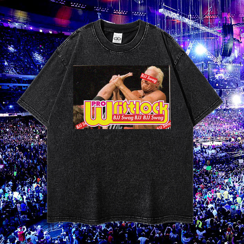 Wristlock Illustrated Wooooooo 90s Oversized Box T-Shirt