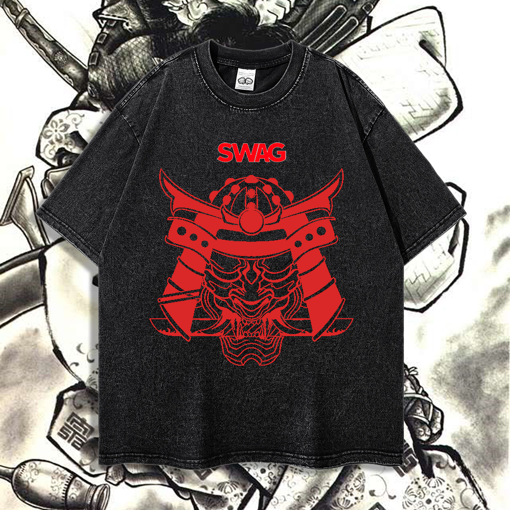 Samurai Jiu Jitsu - 90's Acid-Washed Vintage Box T-Shirt (Copy)