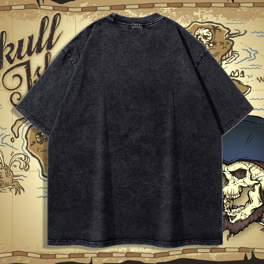 Skull Island Shaka - 90's Acid-Washed Vintage Box T-Shirt