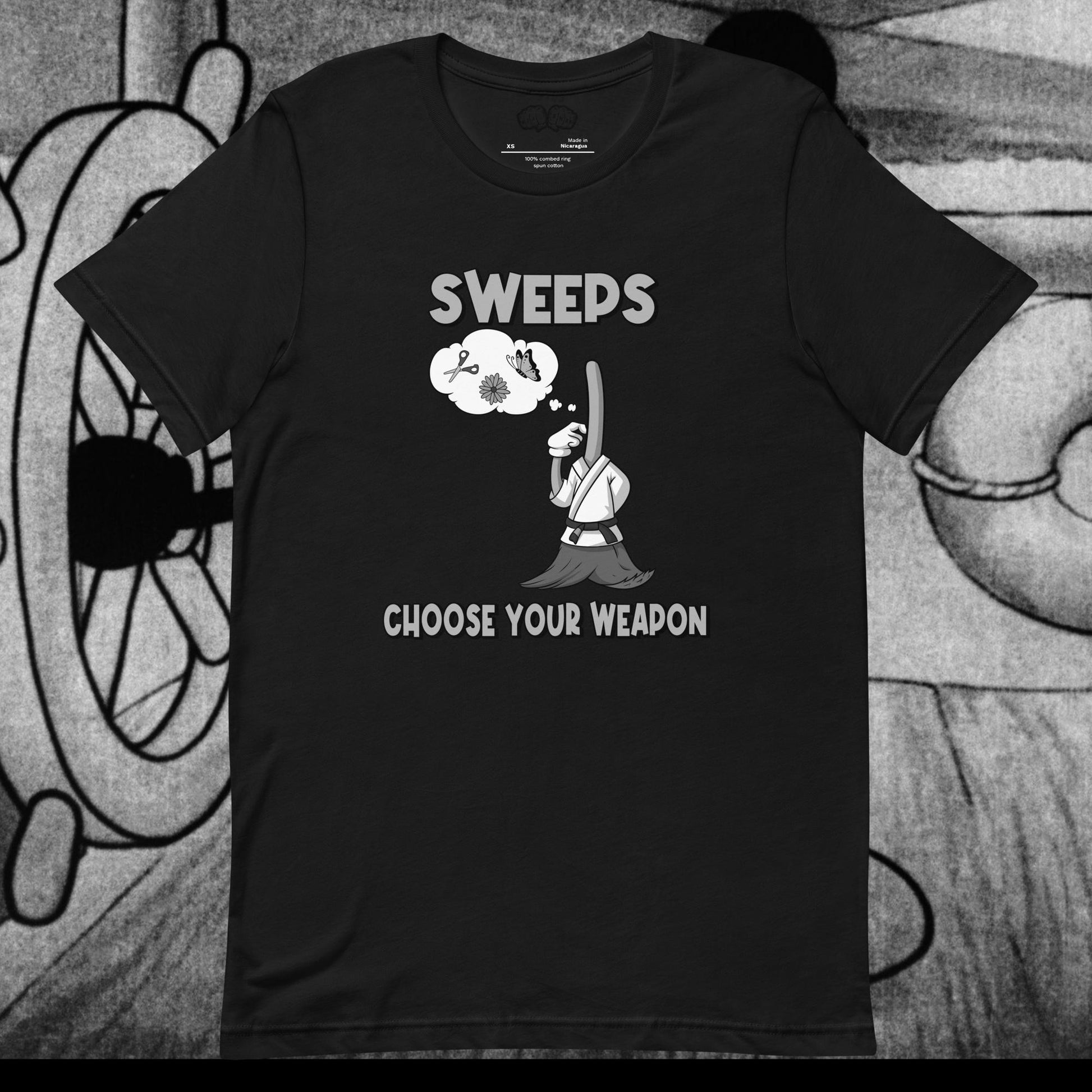Sweeps - Choose Your Weapon Jiu Jitsu Shirt - BJJ Swag