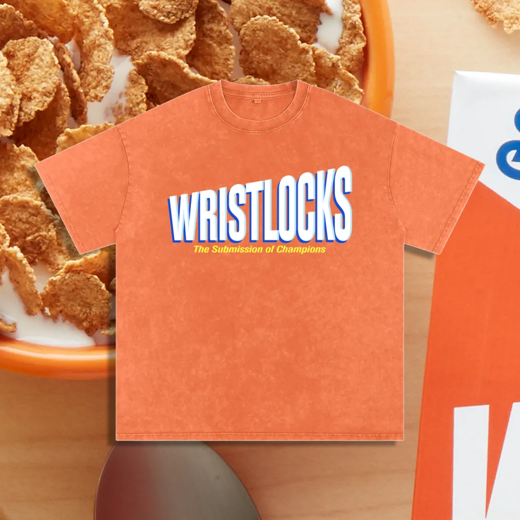 Wristlocks (Submission of Champions) - 90's Acid-Washed Vintage Box T-Shirt