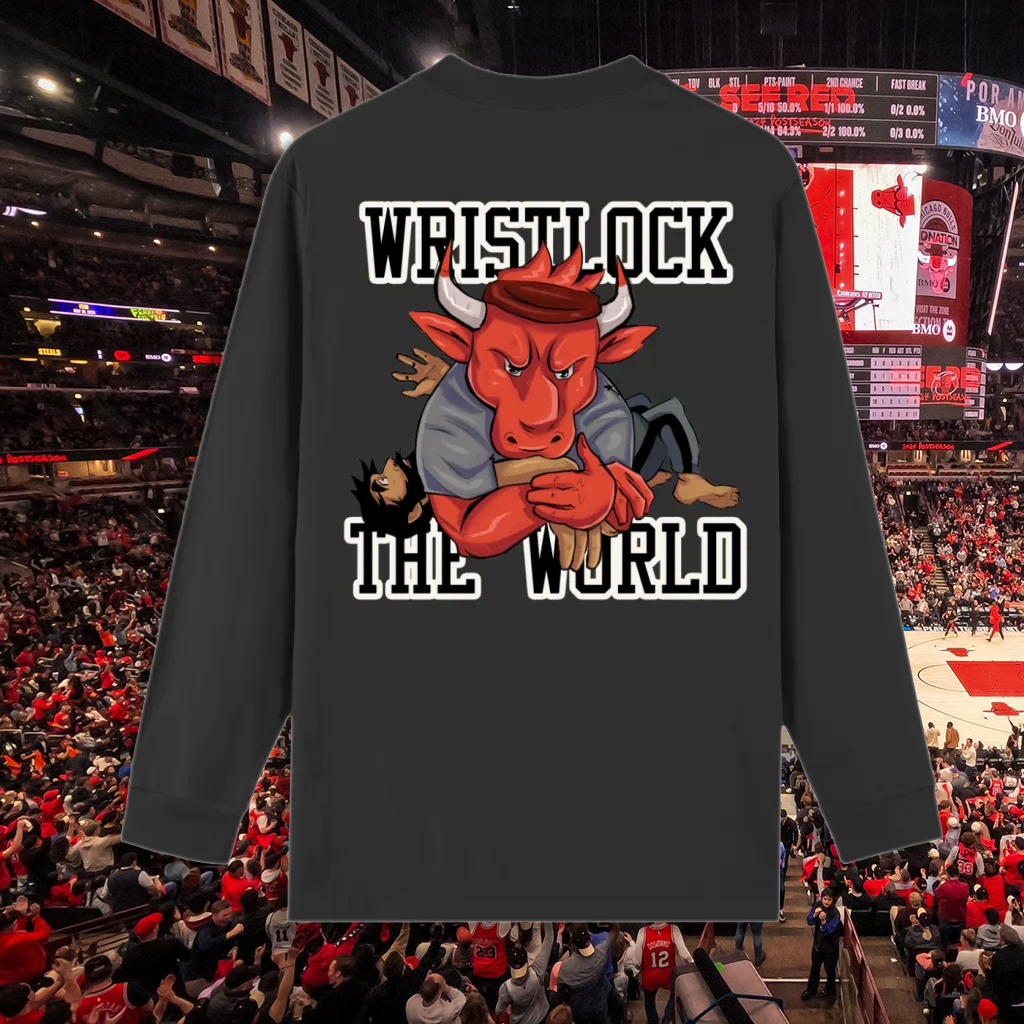 Pete the Greek "Wristlock the World" (Chicago Edition) Long Sleeve Shirt