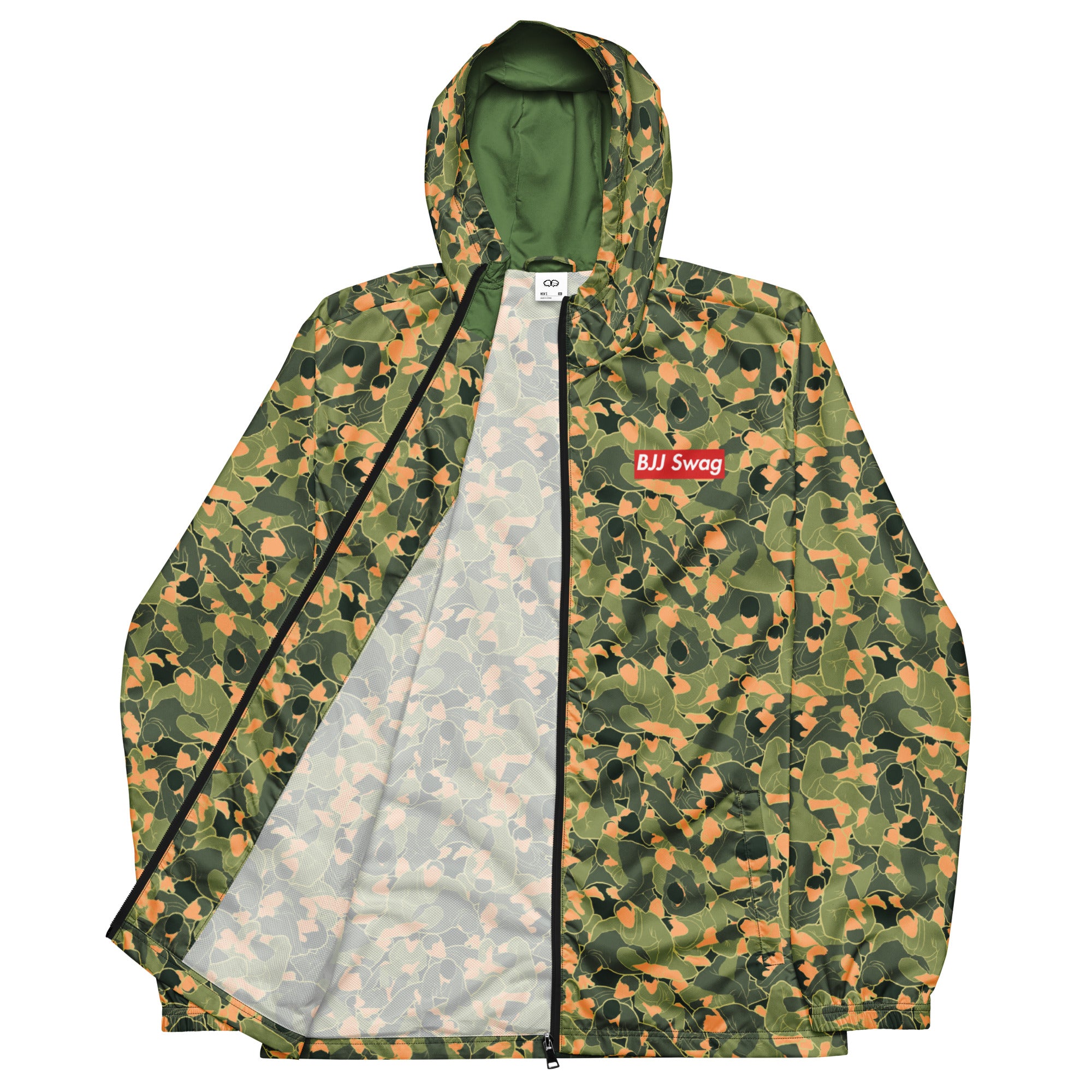 Jiu Jitsu Submission Camouflage Pattern Windbreaker - BJJ Swag