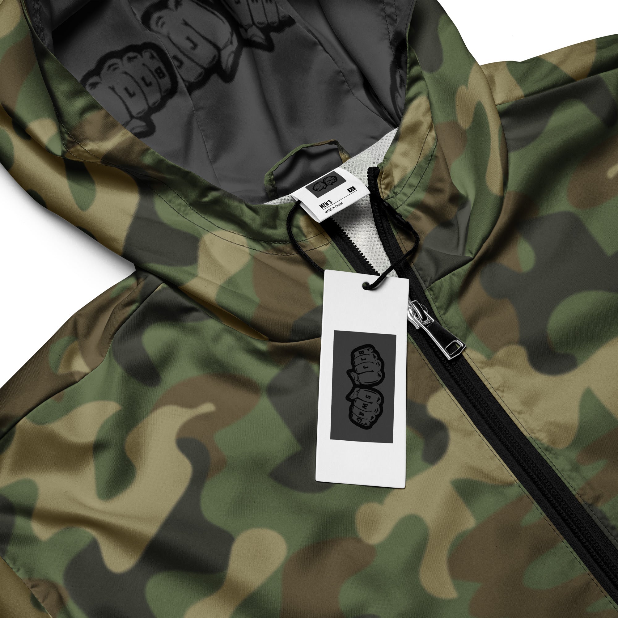 BJJ Swag Camo Skull Windbreaker