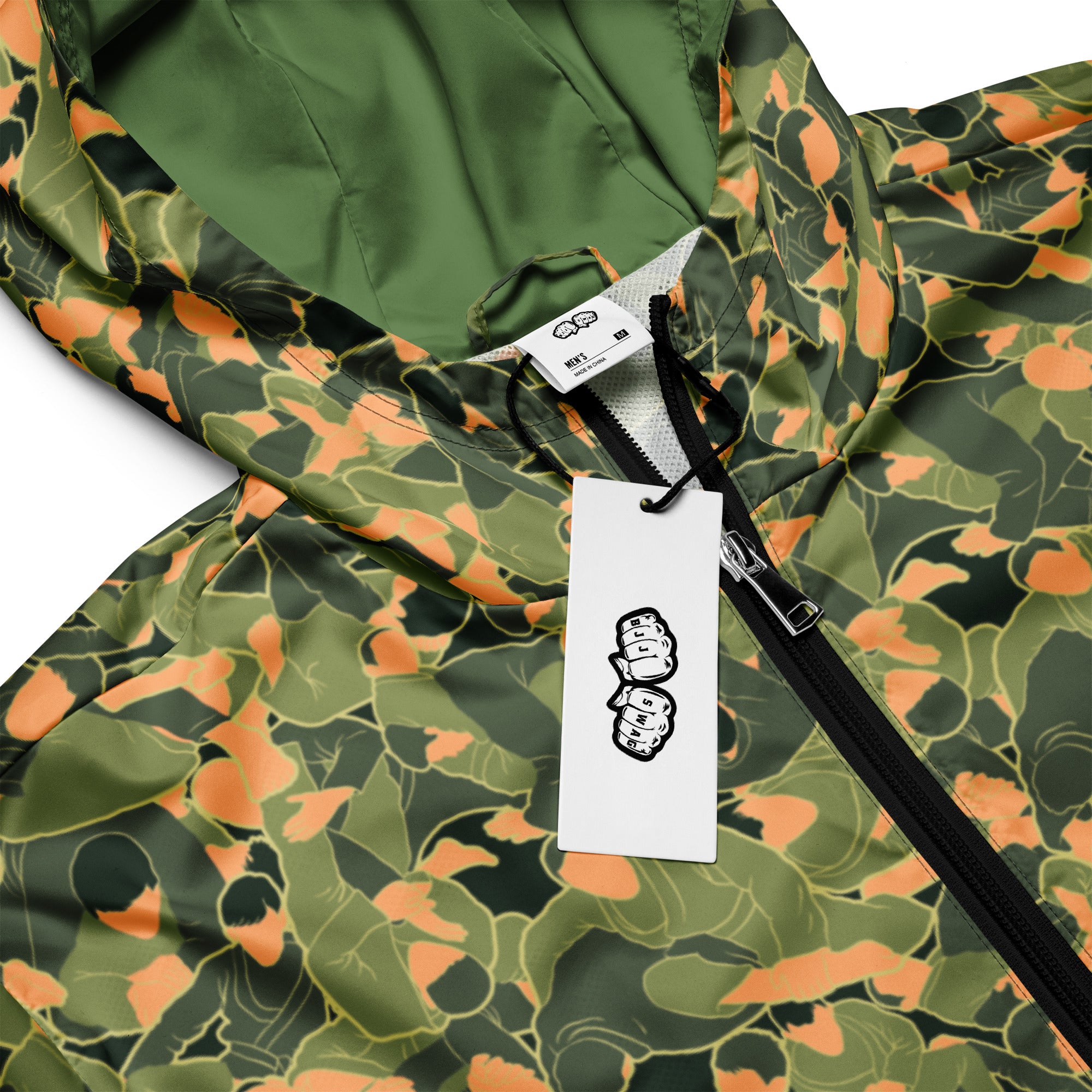 Jiu Jitsu Submission Camouflage Pattern Windbreaker - BJJ Swag