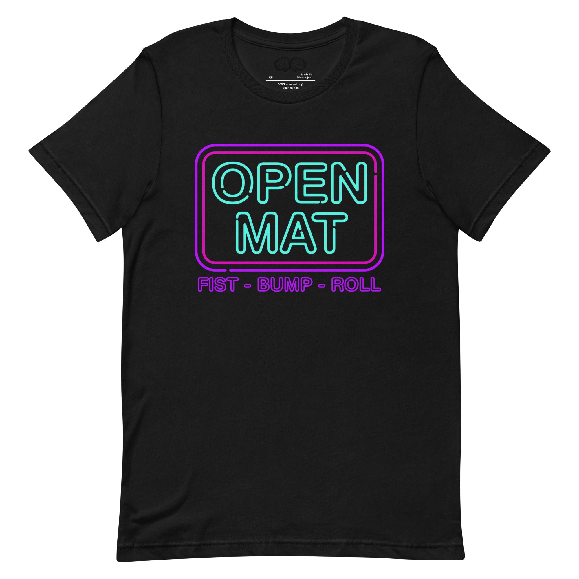 Open Mat (Fist Bump & Roll) Jiu Jitsu Shirt - BJJ Swag