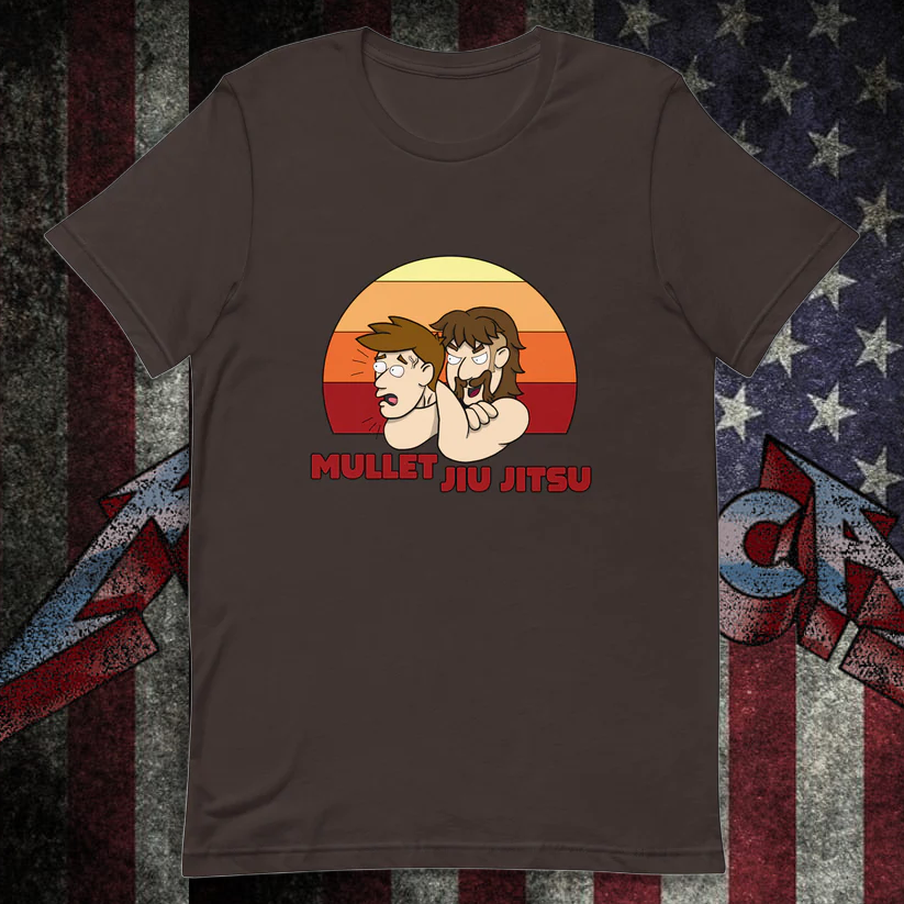 Mullet Jiu Jitsu Retro Shirt - BJJ Swag