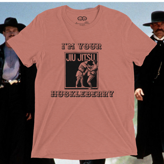 I'm Your Huckleberry Jiu Jitsu Shirt on Mauve Triblend - BJJ Swag
